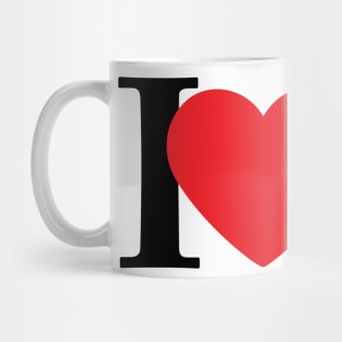 I Love Football Mug